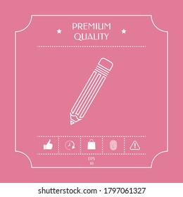 Pencil - line icon. Graphic elements for your design
