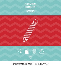 Pencil - line icon. Graphic elements for your design