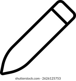 Vector de ilustración de icono de línea de lápiz