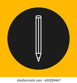 Pencil line icon , vector