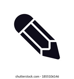 Plantilla de logotipo de ilustración vectorial de icono de línea de lápiz para muchos fines.