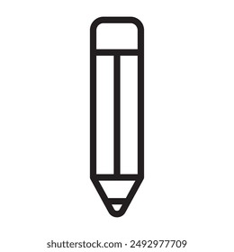 Bleistiftzeilen-Symbol. Vektorillustration.