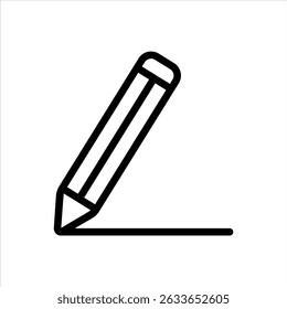 pencil line icon, vector illustration