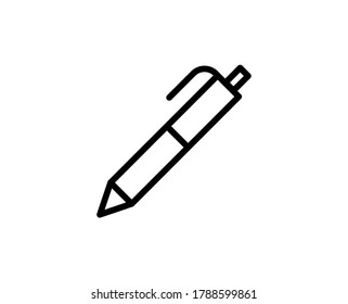Pencil line icon. Vector symbol in trendy flat style on white background. Web sing for design.