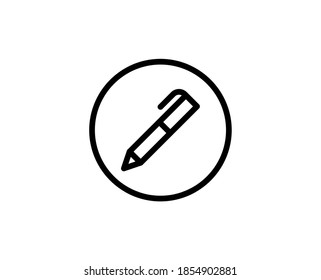 Pencil line icon. Vector symbol in trendy flat style on white background. Web sing for design.