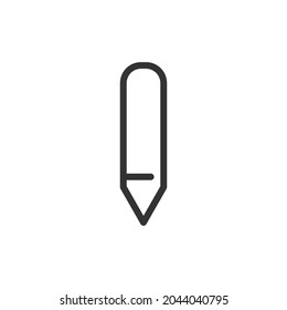 Pencil line icon. Web symbol for web and apps. Sign design in outline style. Pencil stroke object.