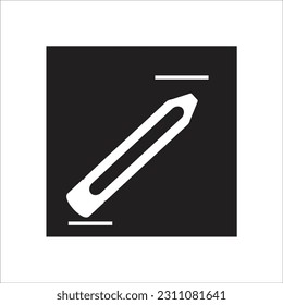 pencil line new vector icon