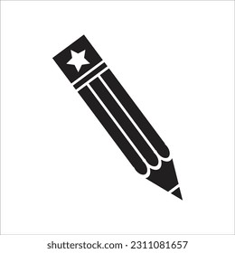 pencil line new vector icon
