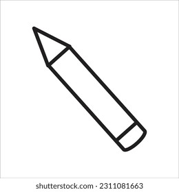 pencil line new vector icon