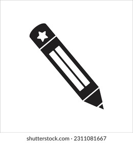 pencil line new vector icon