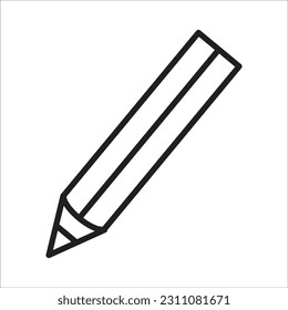 icono de vector nuevo de línea de lápiz