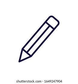 Pencil line style icon design, Tool write office object instrument equipment draw art and learn theme Vector illustration