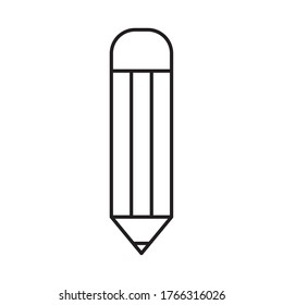 Pencil line style icon design, Tool write office object instrument equipment draw art and learn theme Vector illustration