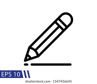 pencil line style icon vector illustration on white background - vector. EPS 10