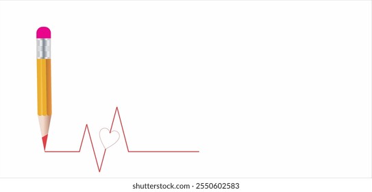 pencil with line, Swift crossed and wavy underlines. Underline markers collection. Vector illustration of scribble lines isolated on white background.Line icon- pencil
