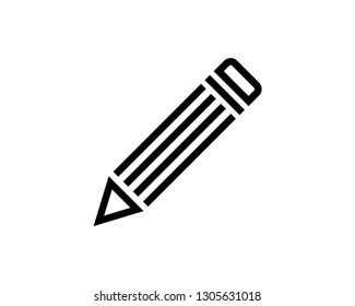 pencil line vector icon