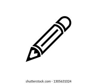 pencil line vector icon