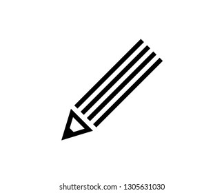 pencil line vector icon