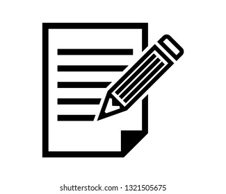 pencil line vector icon