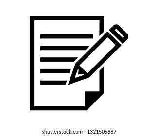 pencil line vector icon