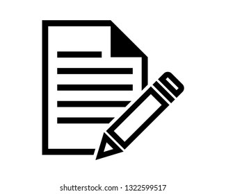 pencil line vector icon 