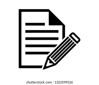pencil line vector icon 