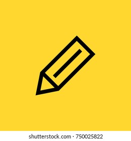 pencil line vector icon