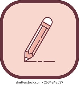 Pencil Line vector Icon Design