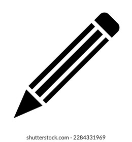 Pencil - Line Vector Icon illustration on white background 