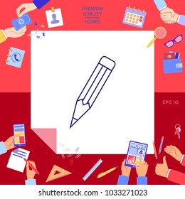 Pencil - linear icon