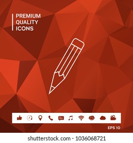 Pencil - linear icon