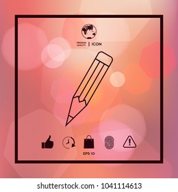 Pencil - linear icon