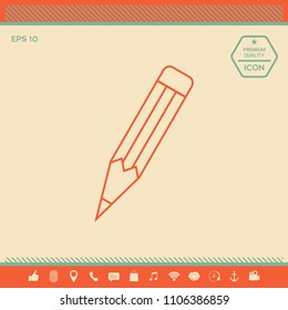 Pencil - linear icon