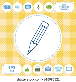 Pencil - linear icon