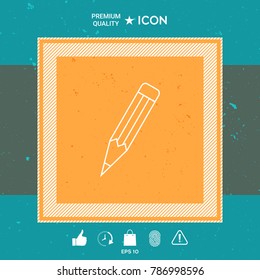 Pencil - linear icon