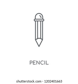 Pencil linear icon. Pencil concept stroke symbol design. Thin graphic elements vector illustration, outline pattern on a white background, eps 10.