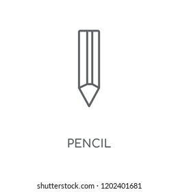 Pencil linear icon. Pencil concept stroke symbol design. Thin graphic elements vector illustration, outline pattern on a white background, eps 10.