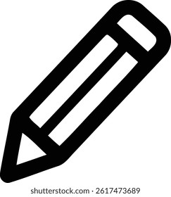 pencil lineart icon. Design is Suitable for Web Page, Mobile App, UI, UX and GUI design.