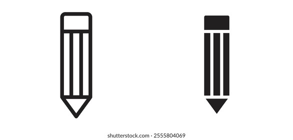 Pencil liner icon vector set.