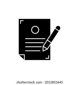 Pencil and list icon. edit symbol. Design template vector