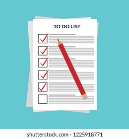 A pencil, a list-to-do list, an abstract text, and implementation notes