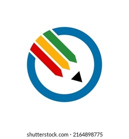 El logotipo de lápiz puede utilizarse para iconos, signos, logotipos, etc.