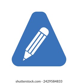 Pencil Logo combine with letter A vector template