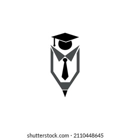 Bleistiftlogo. Creative Bleistift Logo Design.