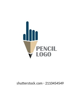 Pencil logo. Creative pencil logo design.