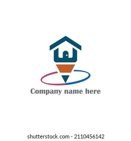 Pencil logo. Creative pencil logo design.