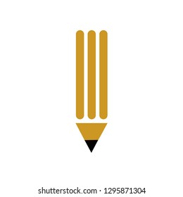 Pencil Logo Design Stock Vector (Royalty Free) 1295871304 | Shutterstock