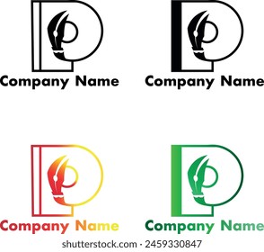 Pencil Logo Design - P Letter Logo Art Design.