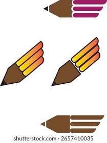 Pencil Logo Design in Vector mood
