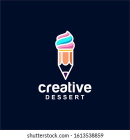 Pencil Logo Design Vector Template
